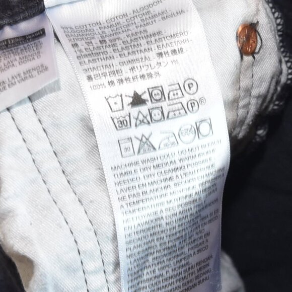 Levi’s 501 Jeans W34 L32 Faded Black Straight Leg Vintage Workwear Style - Picture 11 of 14